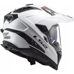 Kask motocyklowy Dual Sport LS2 Explorer Gloss White